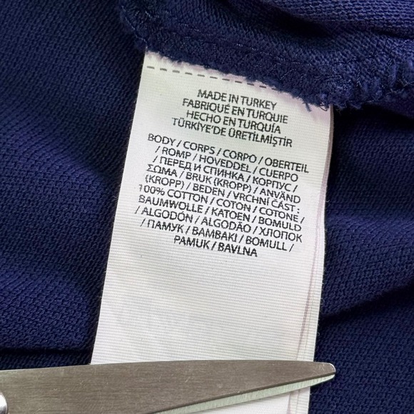 Polo Ralph Lauren Big Bear Navy Blue Polo Shirt 3XB Classic Fit Cotton Knit Top - Picture 5 of 8